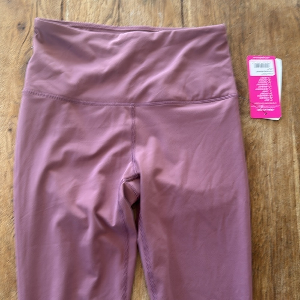 Yogalicious Ankle Leggings Women's High Waist Leggings for Yoga Size M Mauve NWT - Picture 3 of 8